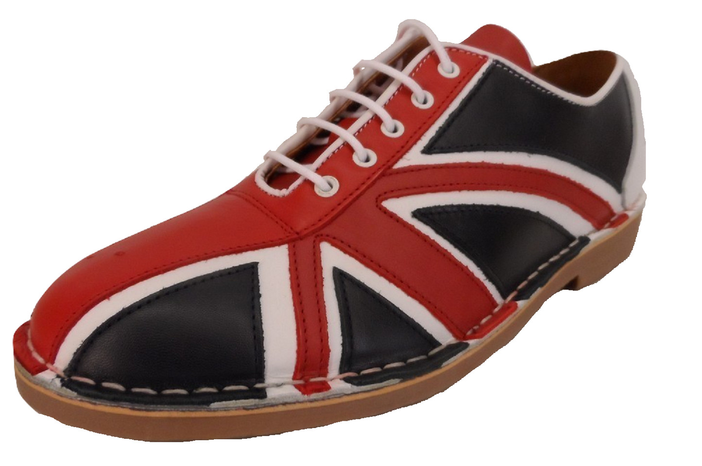Ikon Original Happy Jack Mens Red/White/Blue Mod Bowling Shoes