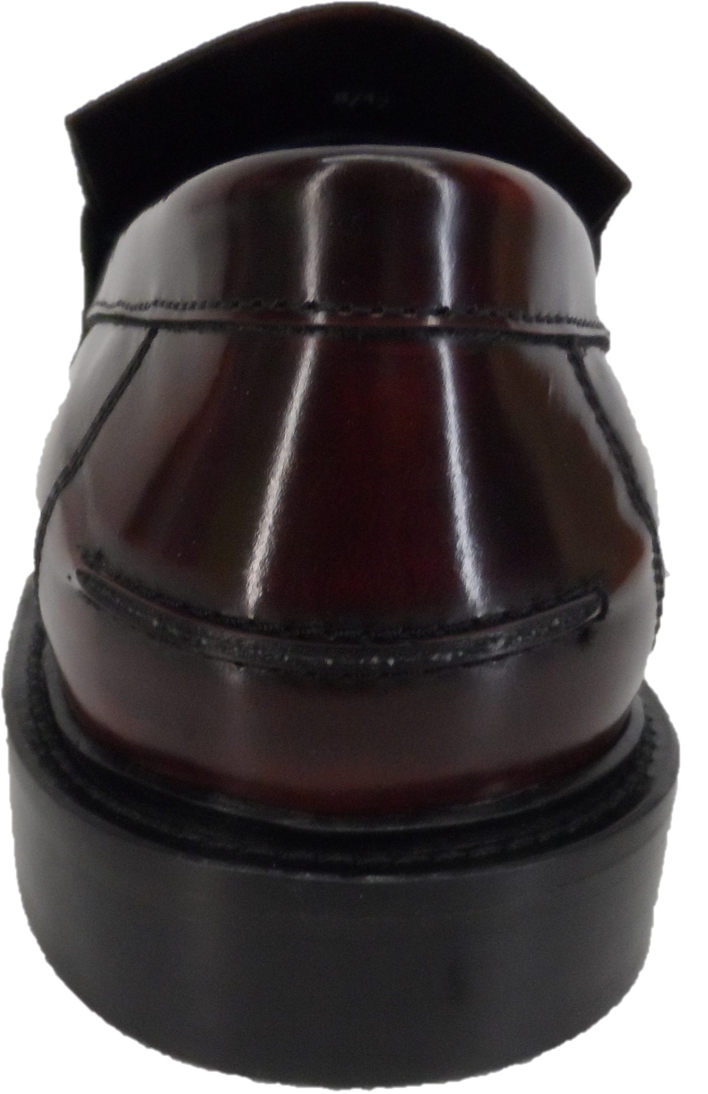 Ikon Original Selecta Mens Leather Tassel Loafers in Oxblood Rub Off