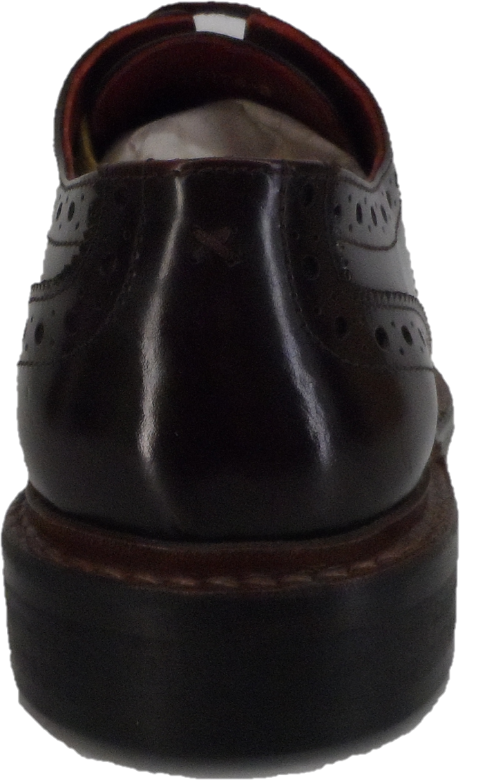 Ikon Original Oxblood Retro Mod All Leather Brogue Shoes