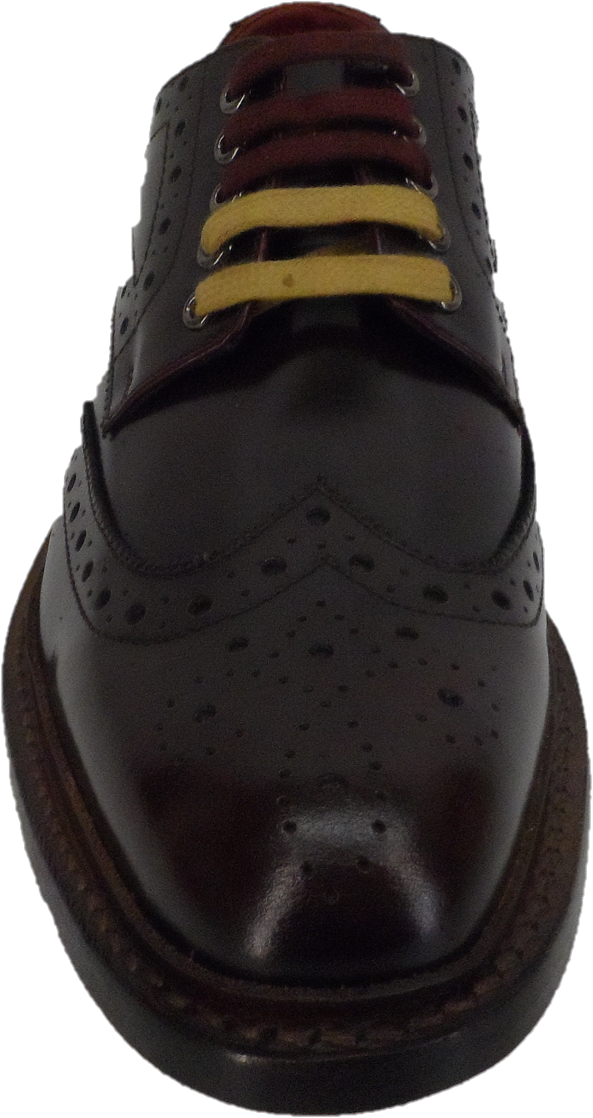 Ikon Original Oxblood Retro Mod All Leather Brogue Shoes